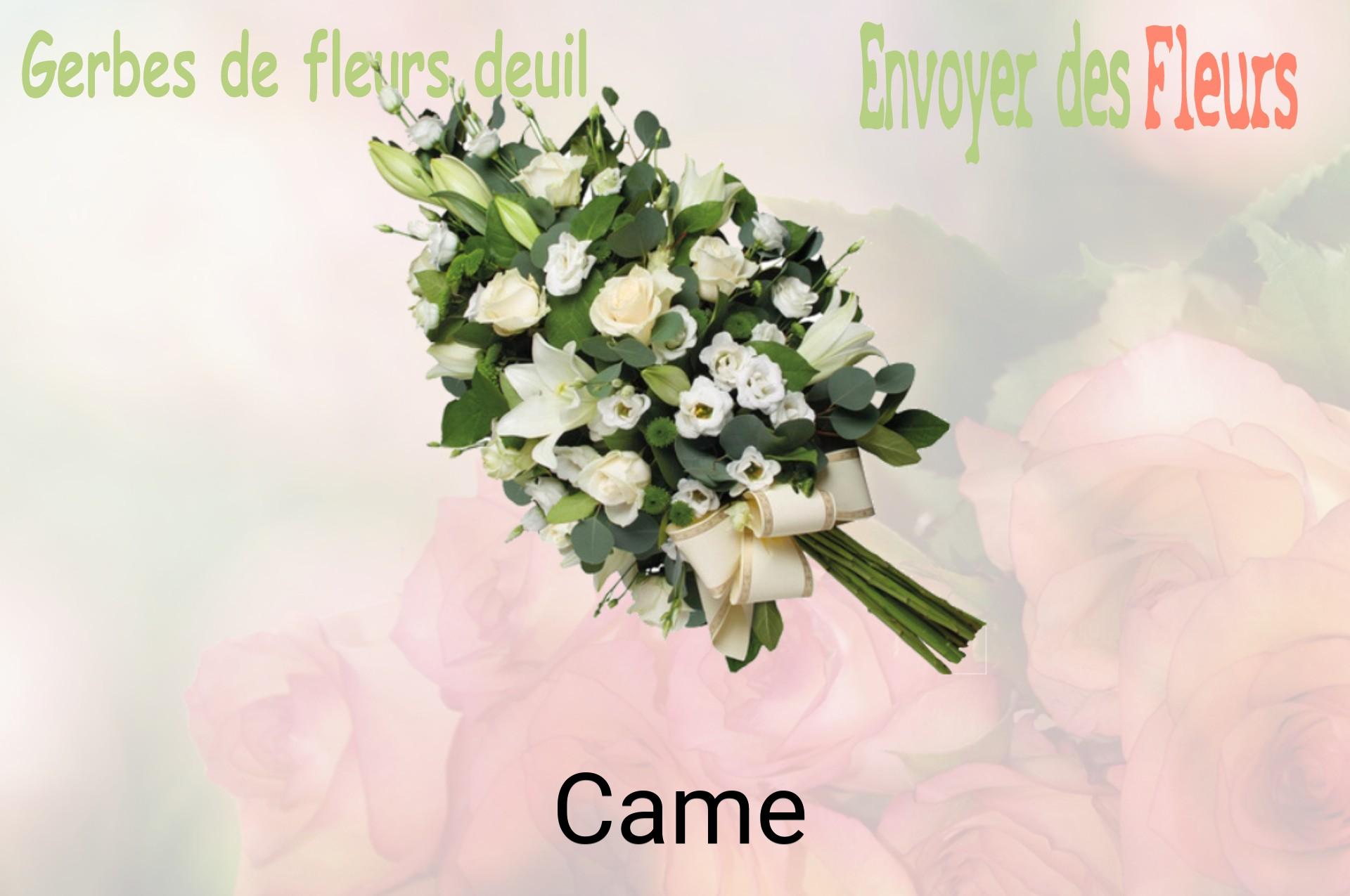 Gerbe de fleurs de deuil livrée à Came